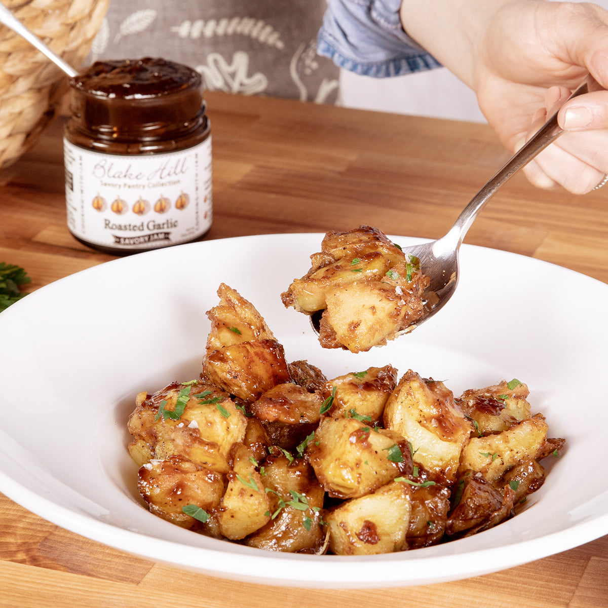 Garlic Roasted Russet Potatoes