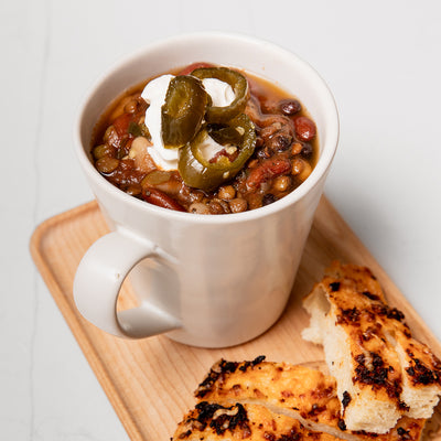7-Bean Soup with Candied Jalapeños