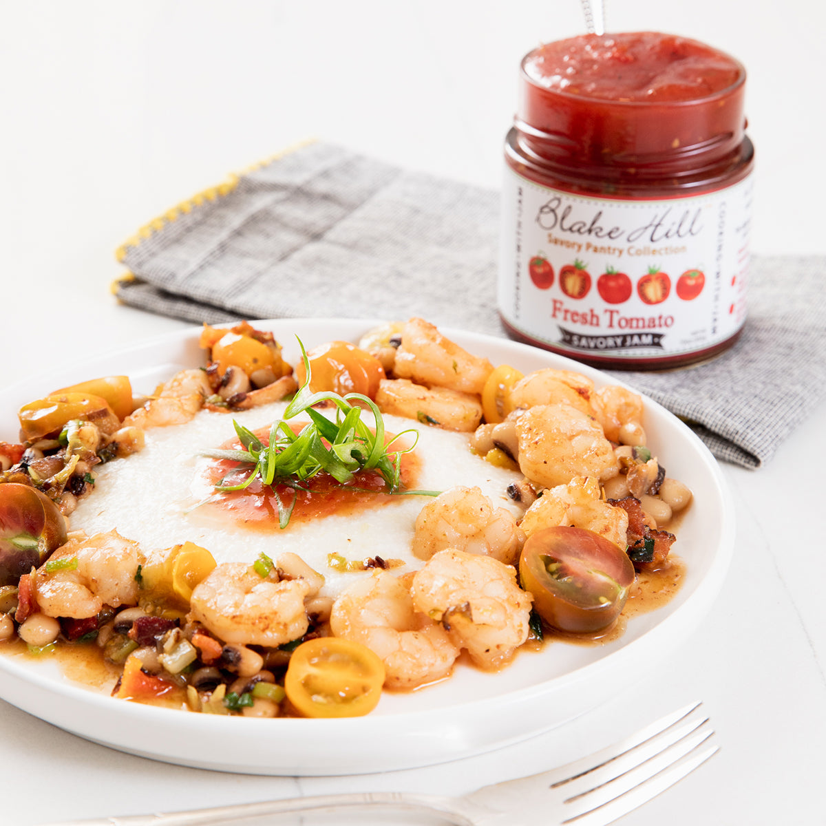 Fresh Tomato Shrimp & Grits – Blake Hill Preserves