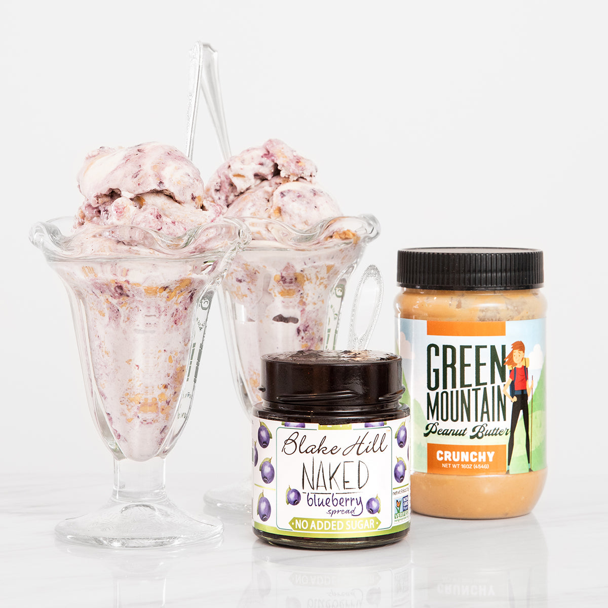 Crunchy PB+J Ice Cream