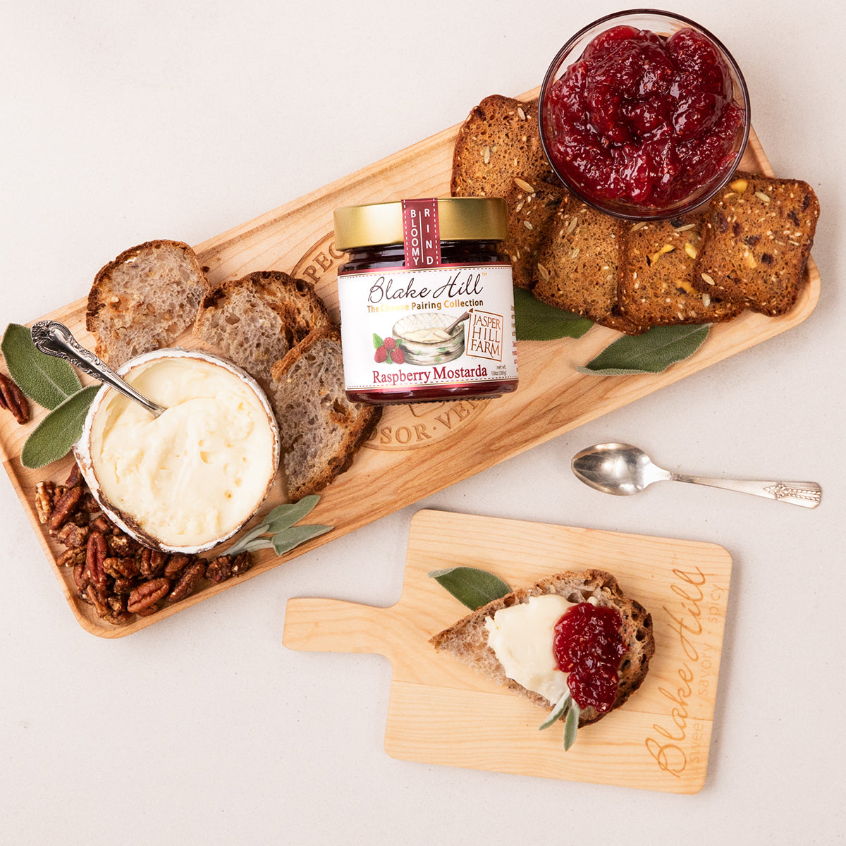 Raspberry Mostarda & Harbison Cheese Board – Blake Hill Preserves