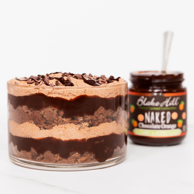 naked chocolate strawberry trifle