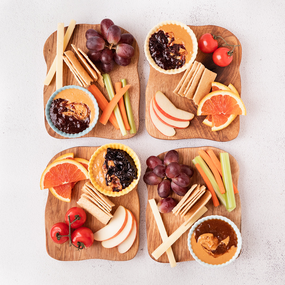 Naked PB&J Snack Boards
