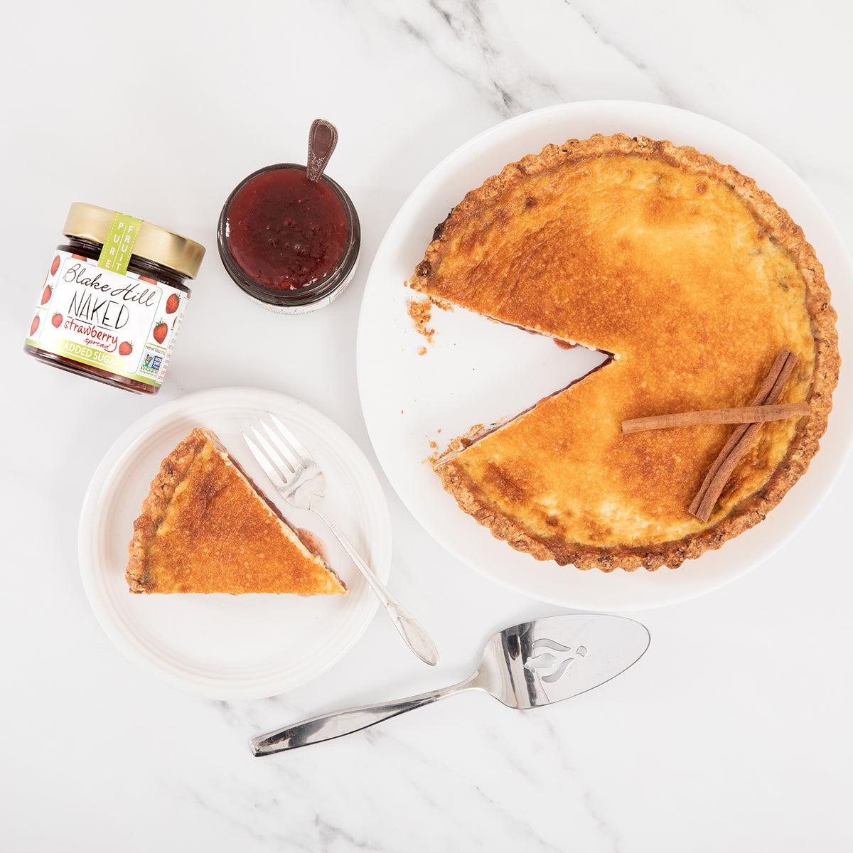 Naked Strawberry Maple Pie