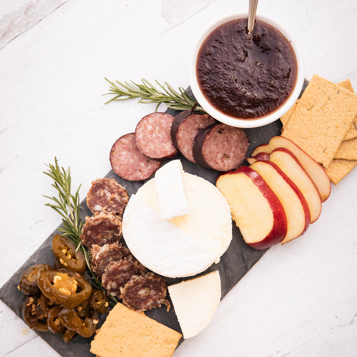 Heirloom Apple & Kunik Cheese Board