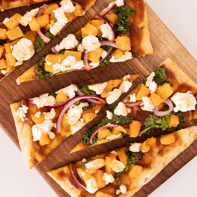 pumpkin hot honey flatbread