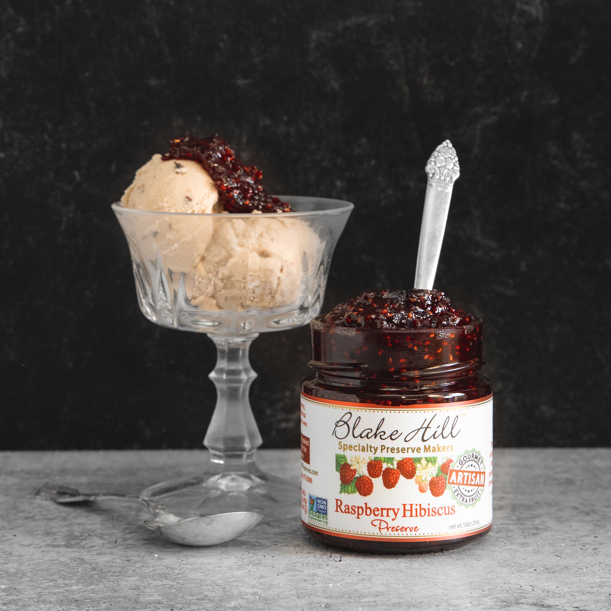 Raspberry Hibiscus Ice Cream