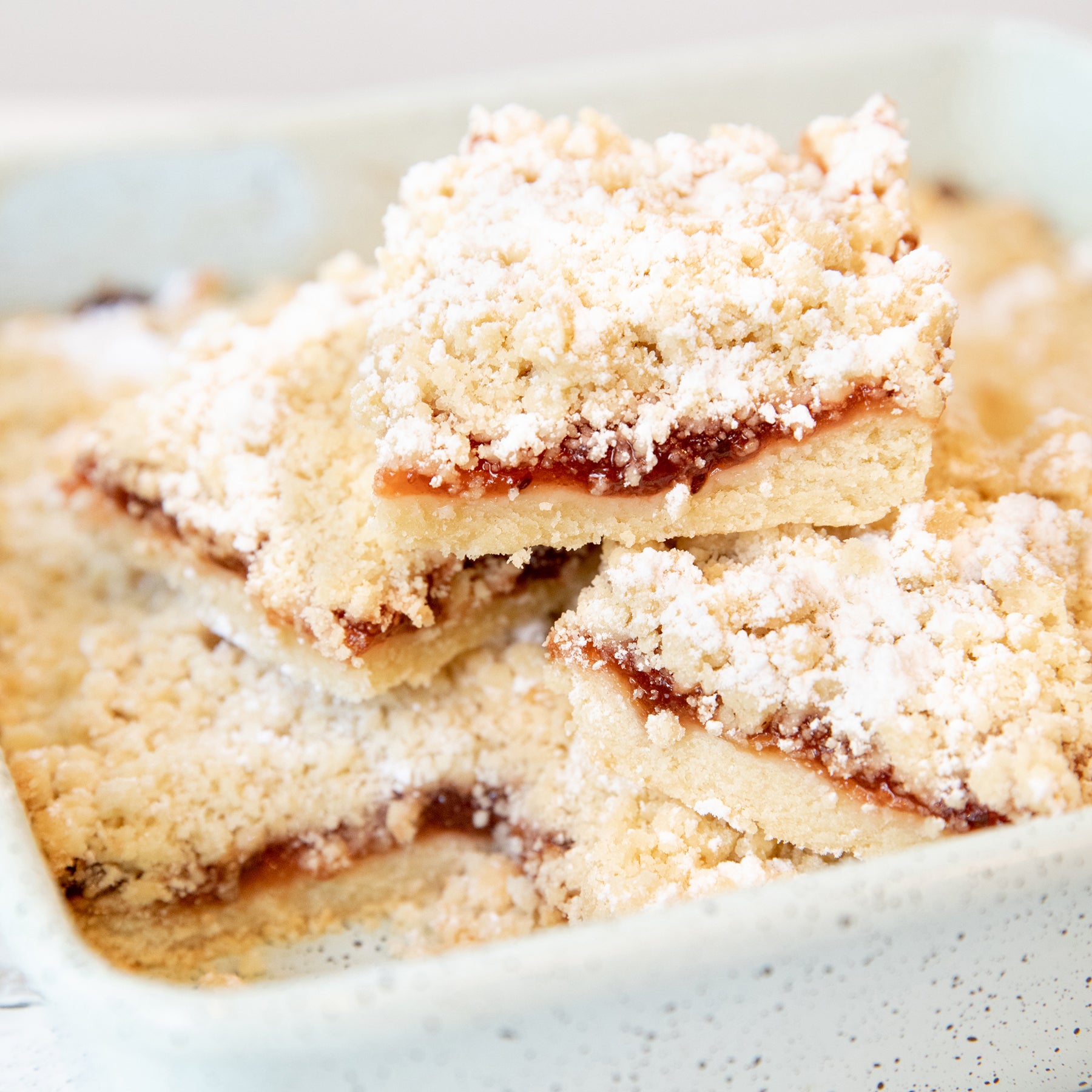 Gooseberry Jam Shortbread Crumb Bars