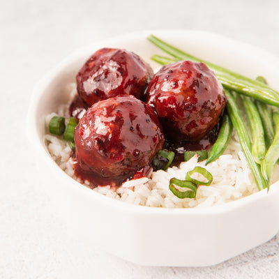 Sweet and Spicy Jammy Meatballs