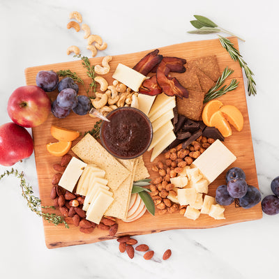 Heirloom Apple & Cabot Trio Cheese Board