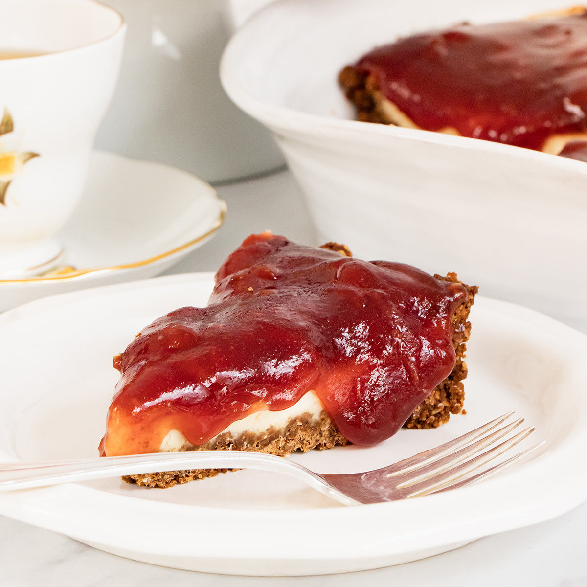 Cherry Ginger Cheesecake