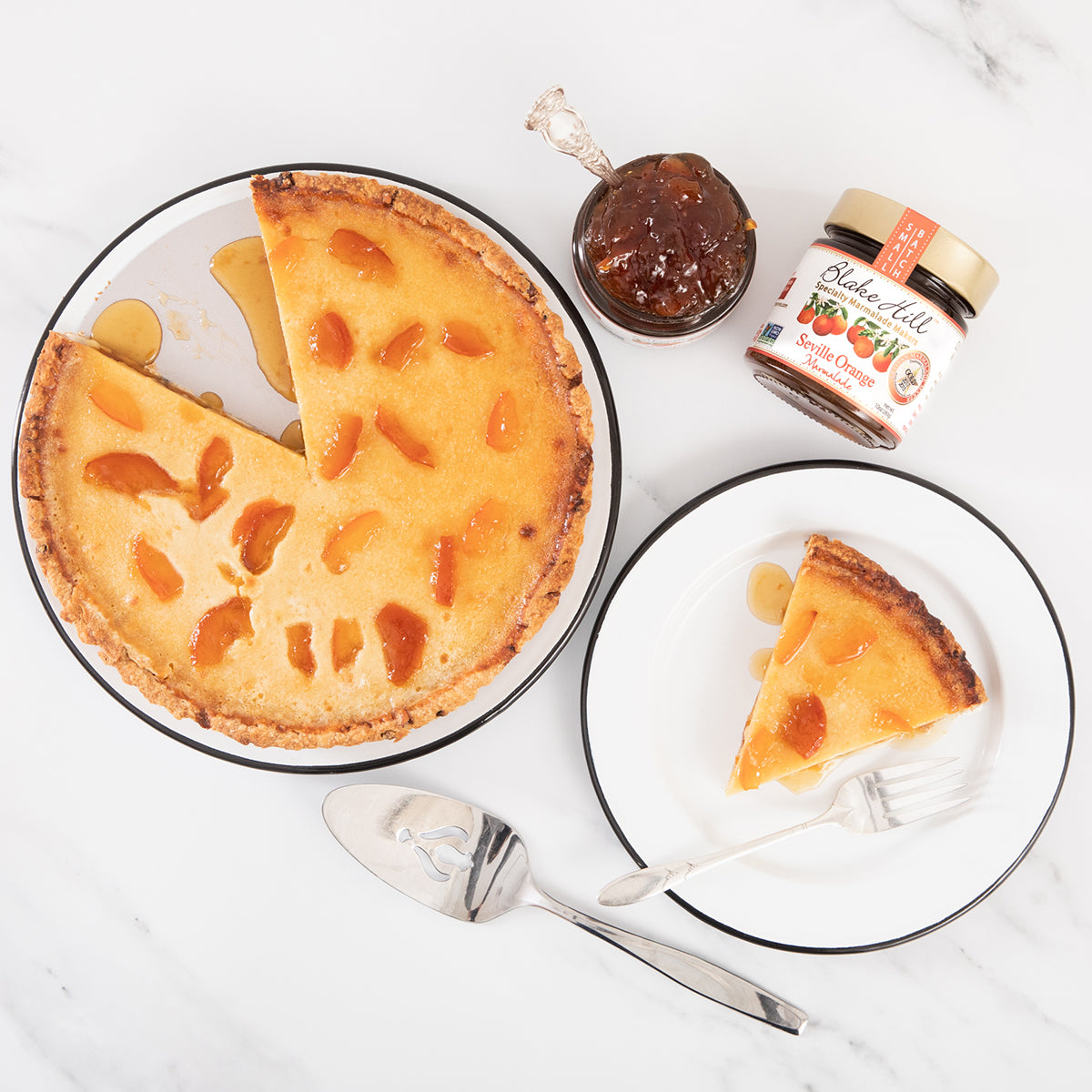 Orange Clafoutis Tart