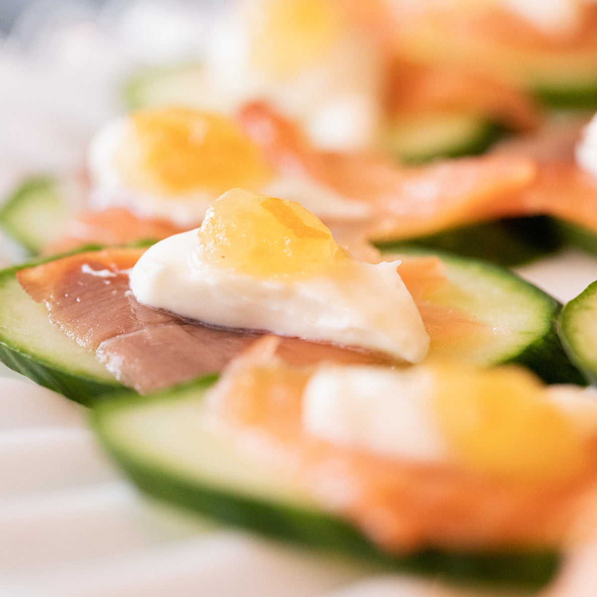 Champagne Lemon Smoked Salmon Bites