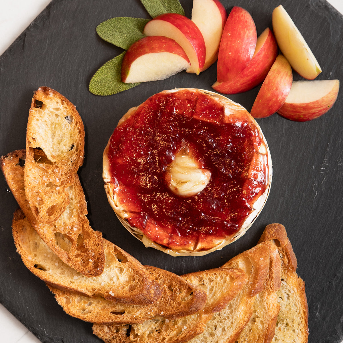 Baked-in-the-box Camembert