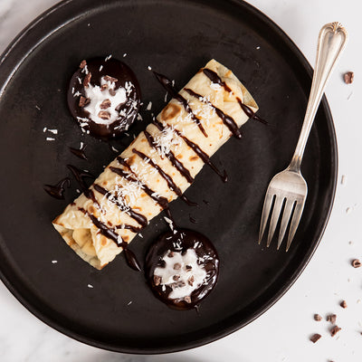 Gluten-Free Crêpes with Naked Chocolate Rum