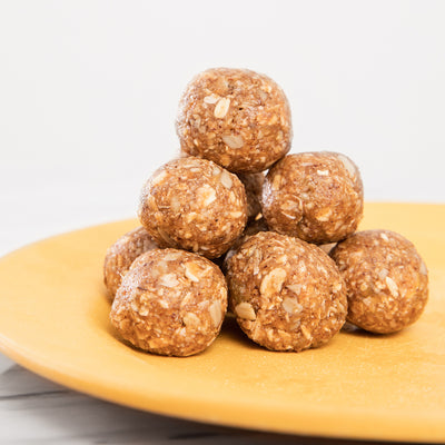 Tangy Peach Nut Butter Energy Bites