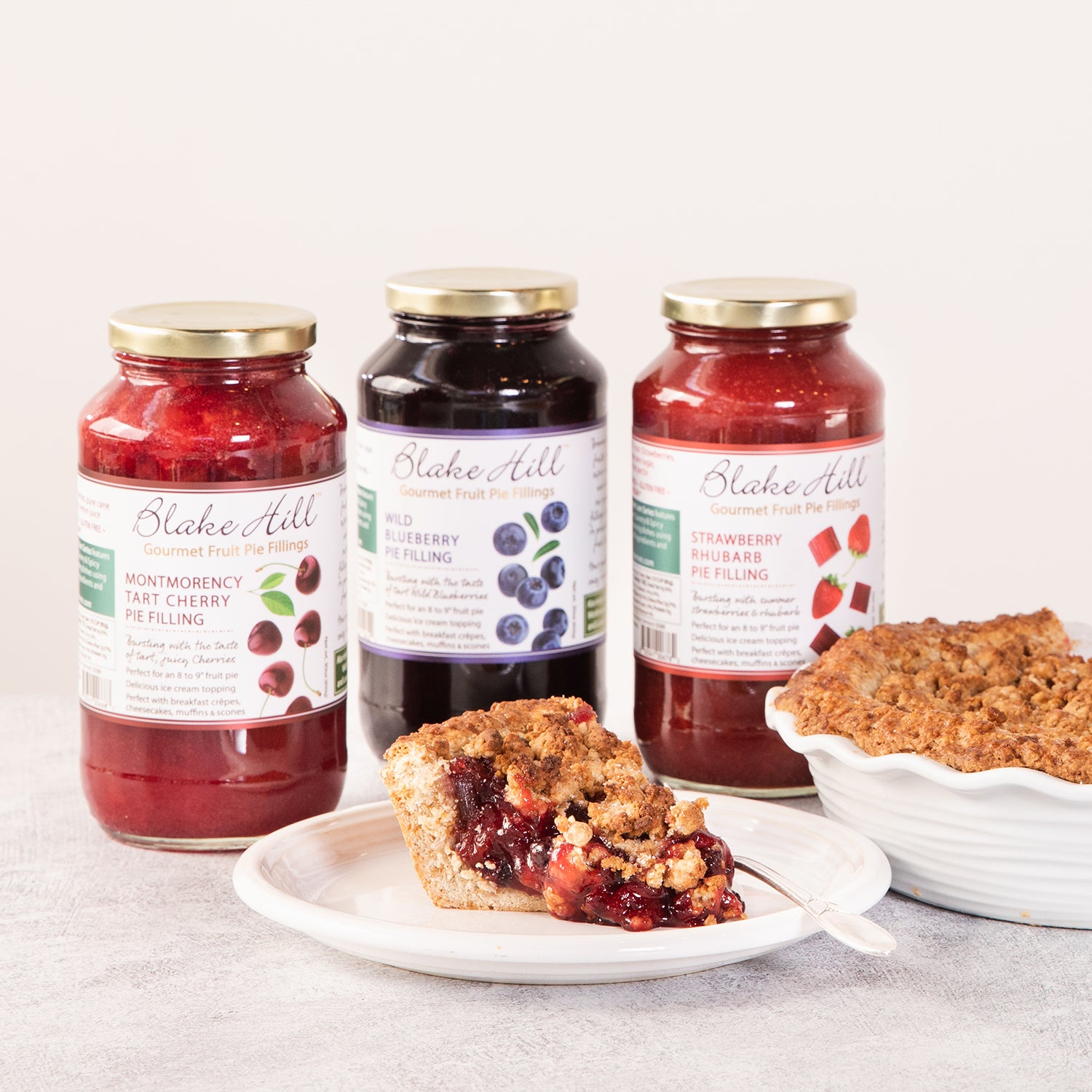 Cherry Berry Gingersnap Crumble Pie