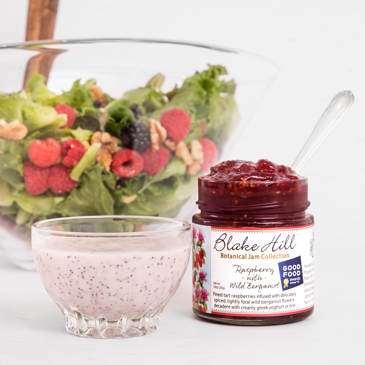 Raspberry Bergamot Poppy Seed Dressing