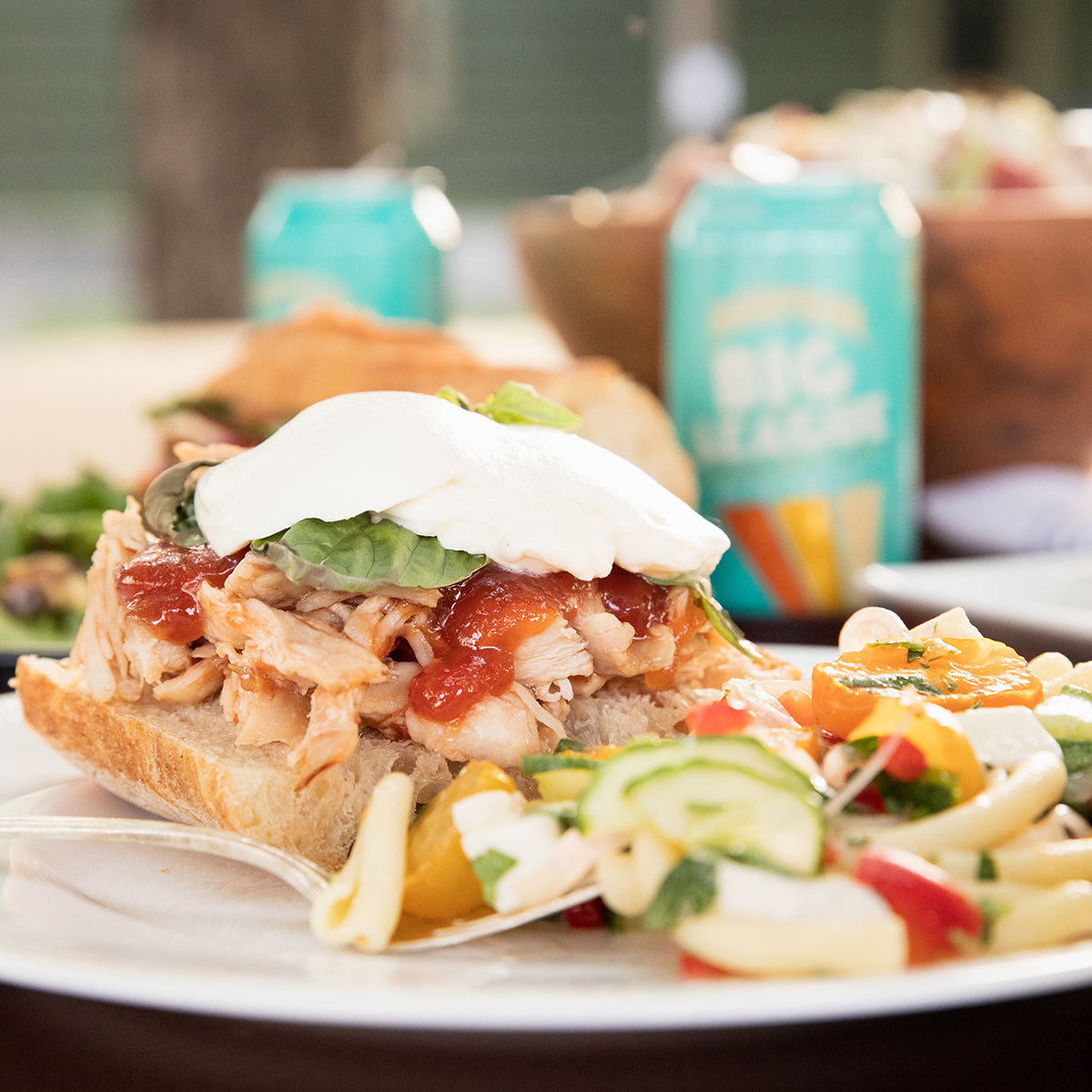 Pulled Chicken Caprese